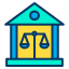 external court-law-and-crime-kiranshastry-lineal-color-kiranshastry-1 icon