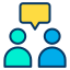 external dialogue-communication-kiranshastry-lineal-color-kiranshastry icon