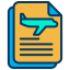 external document-airport-kiranshastry-lineal-color-kiranshastry icon