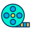 external film-reel-cinema-kiranshastry-lineal-color-kiranshastry-1 icon