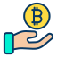 external funding-bitcoin-kiranshastry-lineal-color-kiranshastry icon