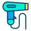 external hairdryer-bathroom-kiranshastry-lineal-color-kiranshastry icon