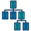 external hierarchical-structure-data-science-kiranshastry-lineal-color-kiranshastry icon