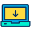 Laptop Download icon