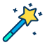 external magic-wand-circus-kiranshastry-lineal-color-kiranshastry icon