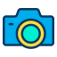 external photo-camera-camping-kiranshastry-lineal-color-kiranshastry icon