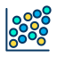 external scatter-data-science-kiranshastry-lineal-color-kiranshastry icon