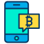 external smartphone-bitcoin-kiranshastry-lineal-color-kiranshastry icon