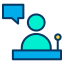 external speaking-communication-kiranshastry-lineal-color-kiranshastry-1 icon