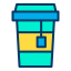 external to-go-cup-food-kiranshastry-lineal-color-kiranshastry icon