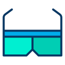 external 3d-glasses-gaming-kiranshastry-lineal-color-kiranshastry icon