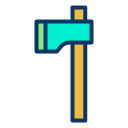 external axe-agriculture-and-farmer-kiranshastry-lineal-color-kiranshastry icon