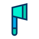 external axe-construction-and-tools-kiranshastry-lineal-color-kiranshastry-1 icon