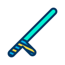 external baton-law-and-crime-kiranshastry-lineal-color-kiranshastry icon