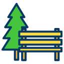 external bench-park-kiranshastry-lineal-color-kiranshastry icon