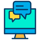 external chat-online-learning-kiranshastry-lineal-color-kiranshastry-4 icon