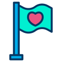 external flag-charity-kiranshastry-lineal-color-kiranshastry icon