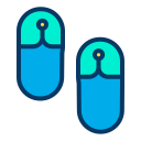 external flip-flops-bathroom-kiranshastry-lineal-color-kiranshastry icon