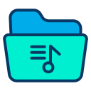 external folder-music-kiranshastry-lineal-color-kiranshastry icon