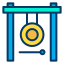external gong-music-kiranshastry-lineal-color-kiranshastry icon