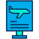 external information-airport-kiranshastry-lineal-color-kiranshastry icon