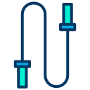 external jumping-rope-healthy-kiranshastry-lineal-color-kiranshastry icon