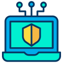external laptop-cyber-security-kiranshastry-lineal-color-kiranshastry icon