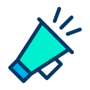 external megaphone-advertising-kiranshastry-lineal-color-kiranshastry icon