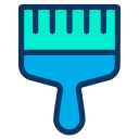external paint-brush-miscellaneous-kiranshastry-lineal-color-kiranshastry icon