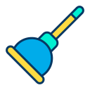 external plunger-cleaning-kiranshastry-lineal-color-kiranshastry icon