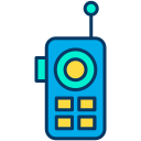 external walkie-talkie-hunting-kiranshastry-lineal-color-kiranshastry icon