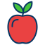 red apple