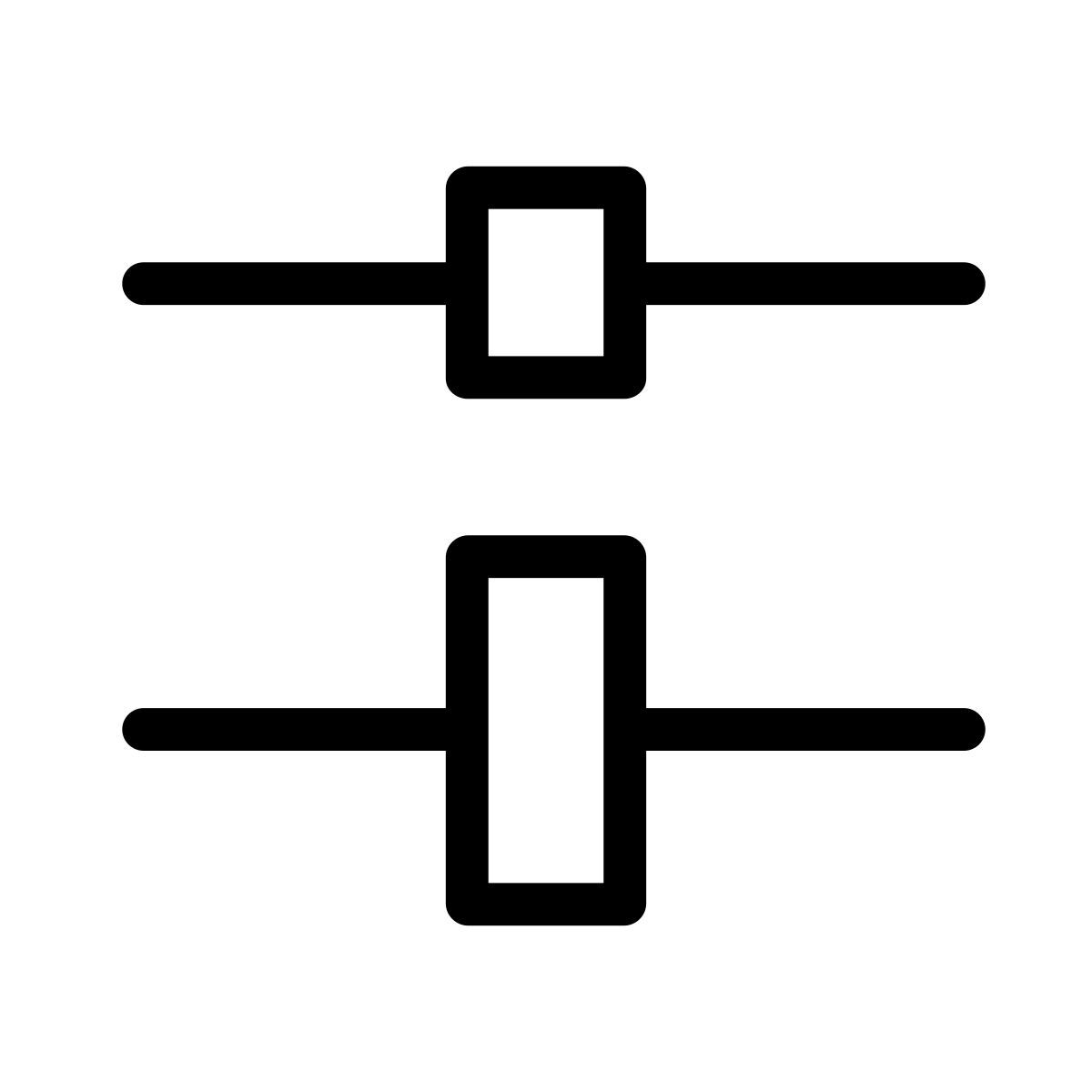 alignement central icon