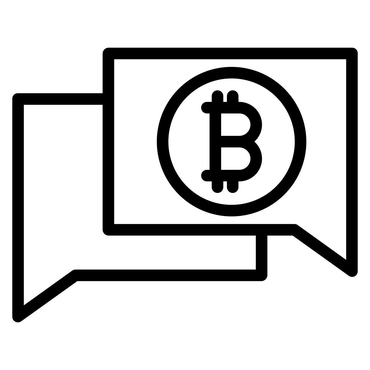financial chat icon