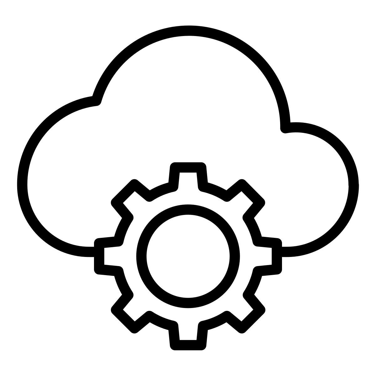 Cloud computing icon