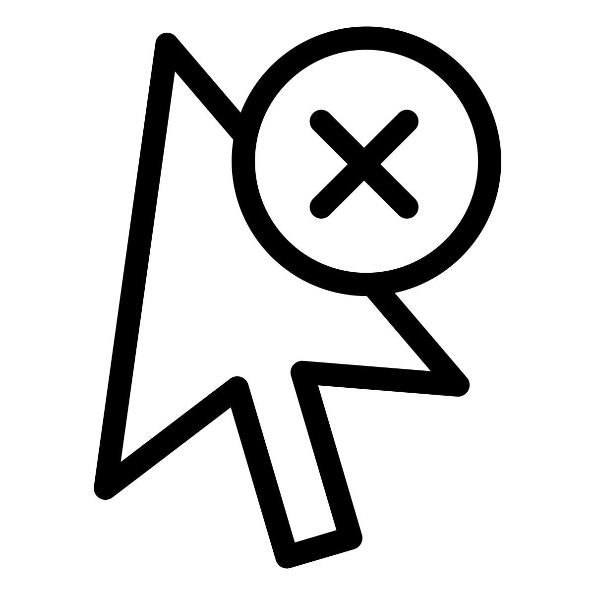 delete cursor icon