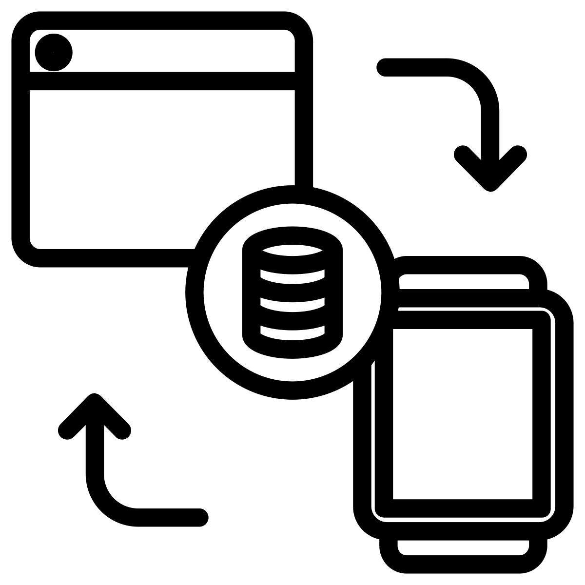 data transfer icon
