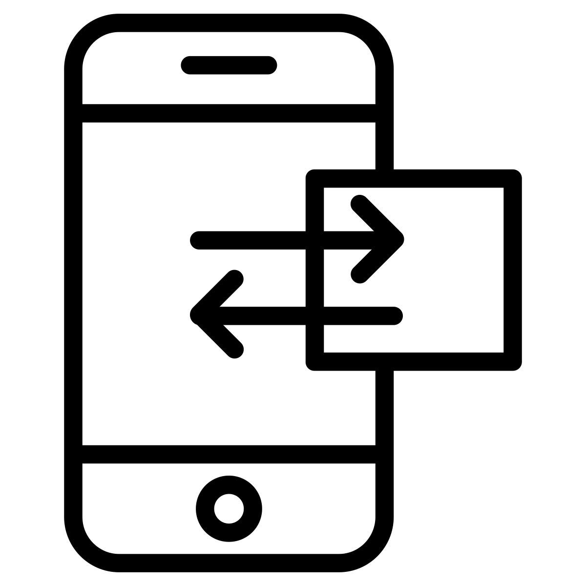 dados em ambas as direções icon