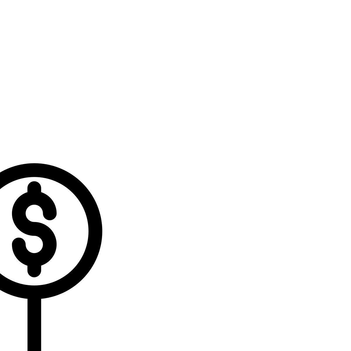 dollar argent icon