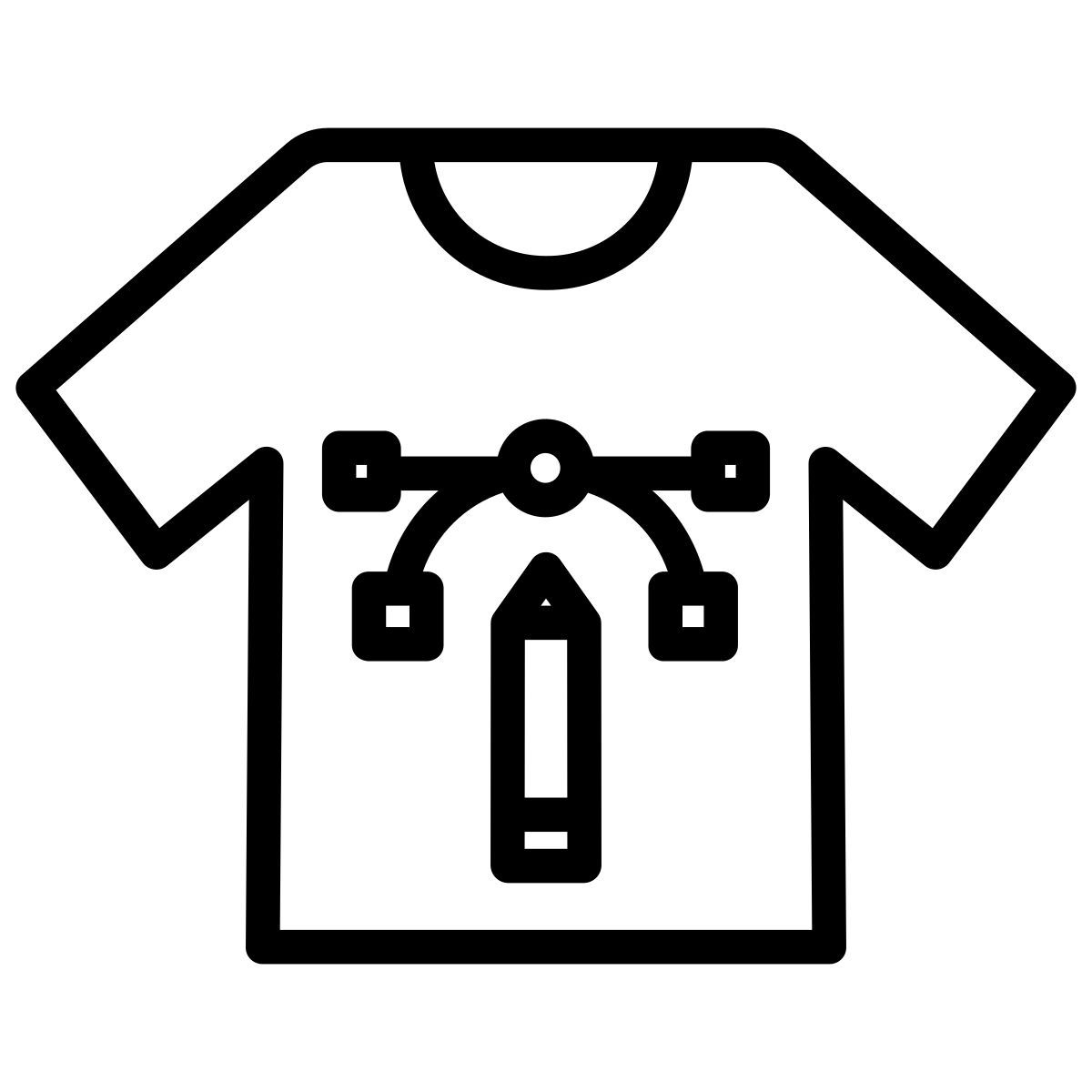 t shirt print icon