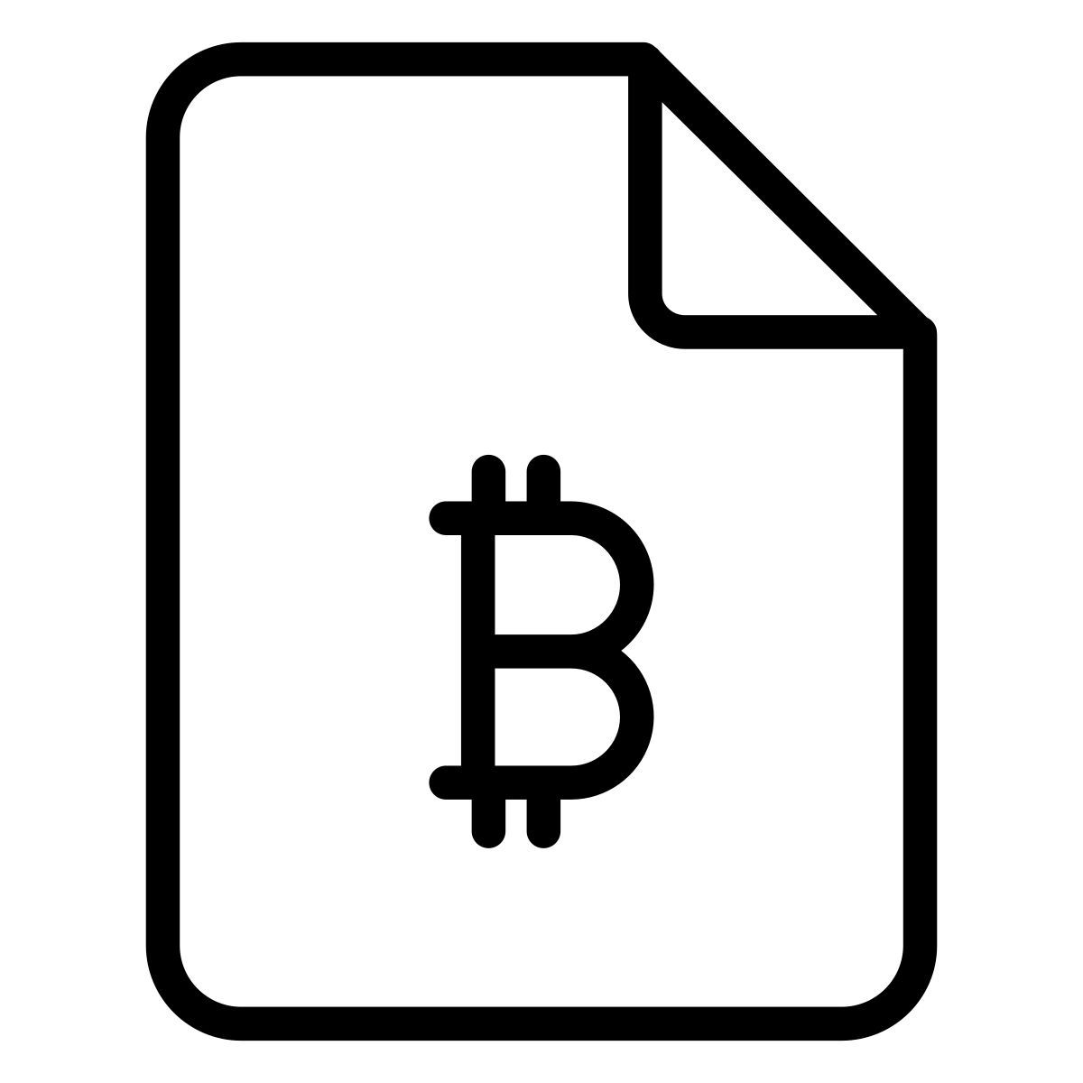 bitcoin document icon