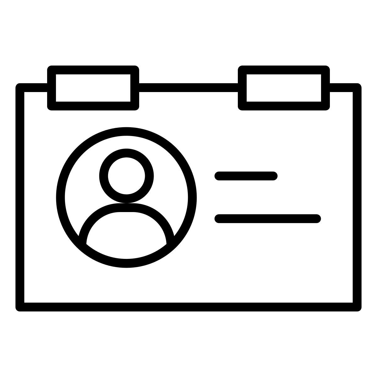 cartão de identificação icon