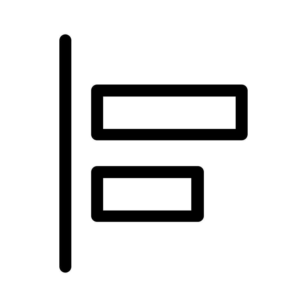 Alineación a la izquierda icon