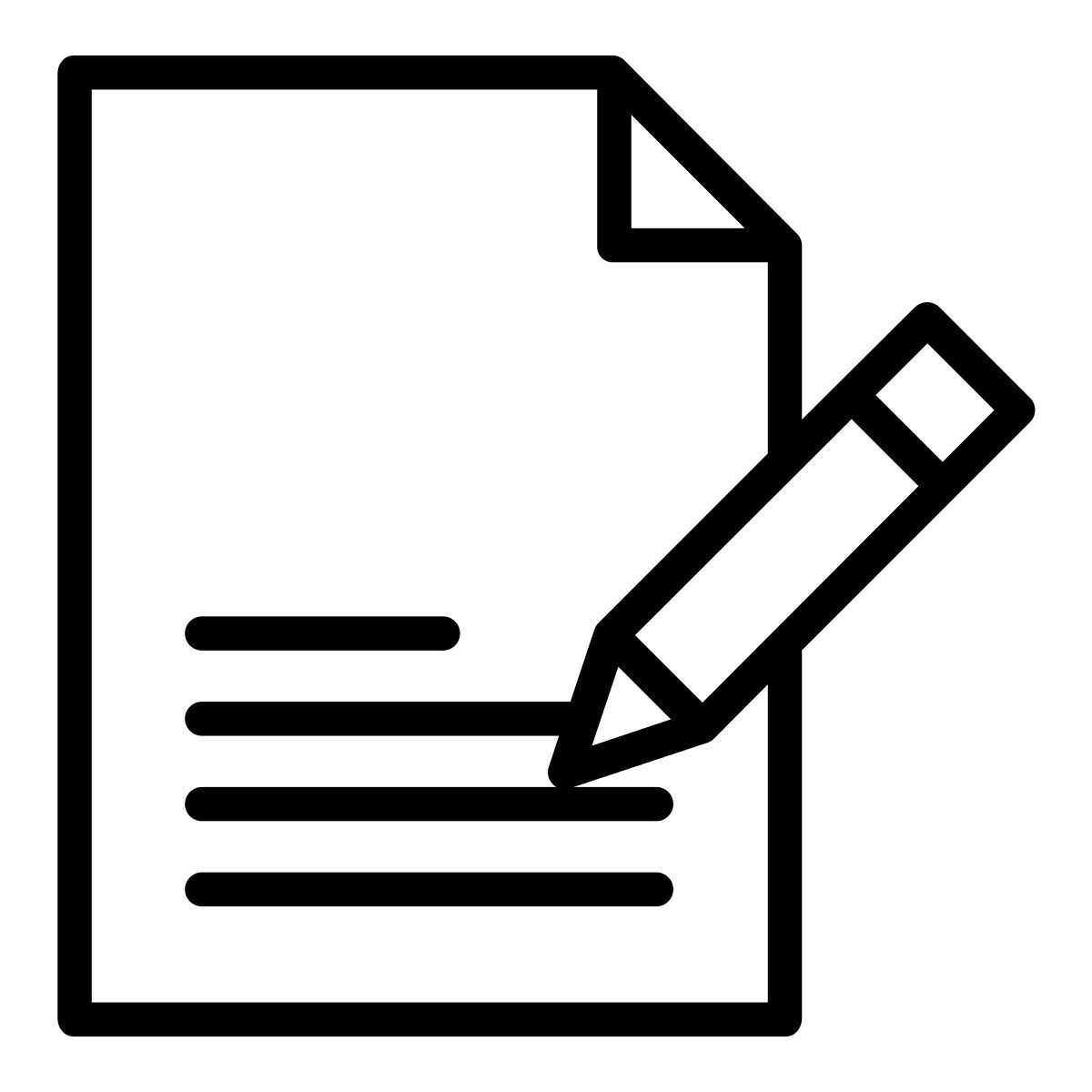 dokument unterzeichnen icon