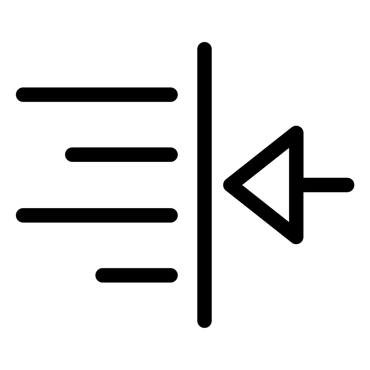 右缩进 icon