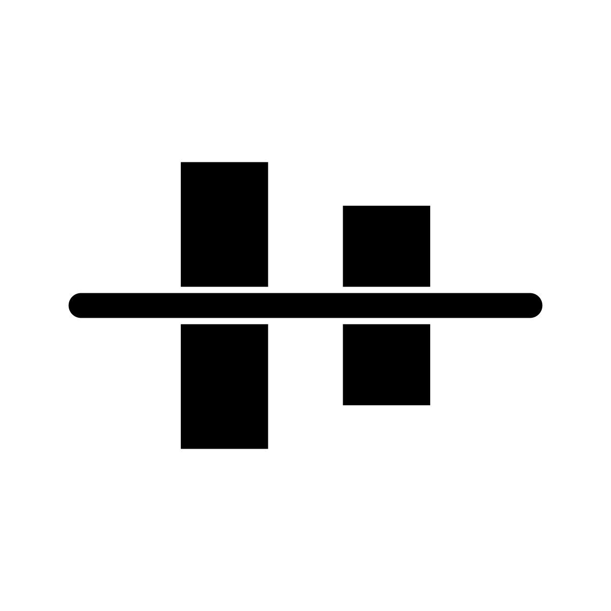alignement central icon