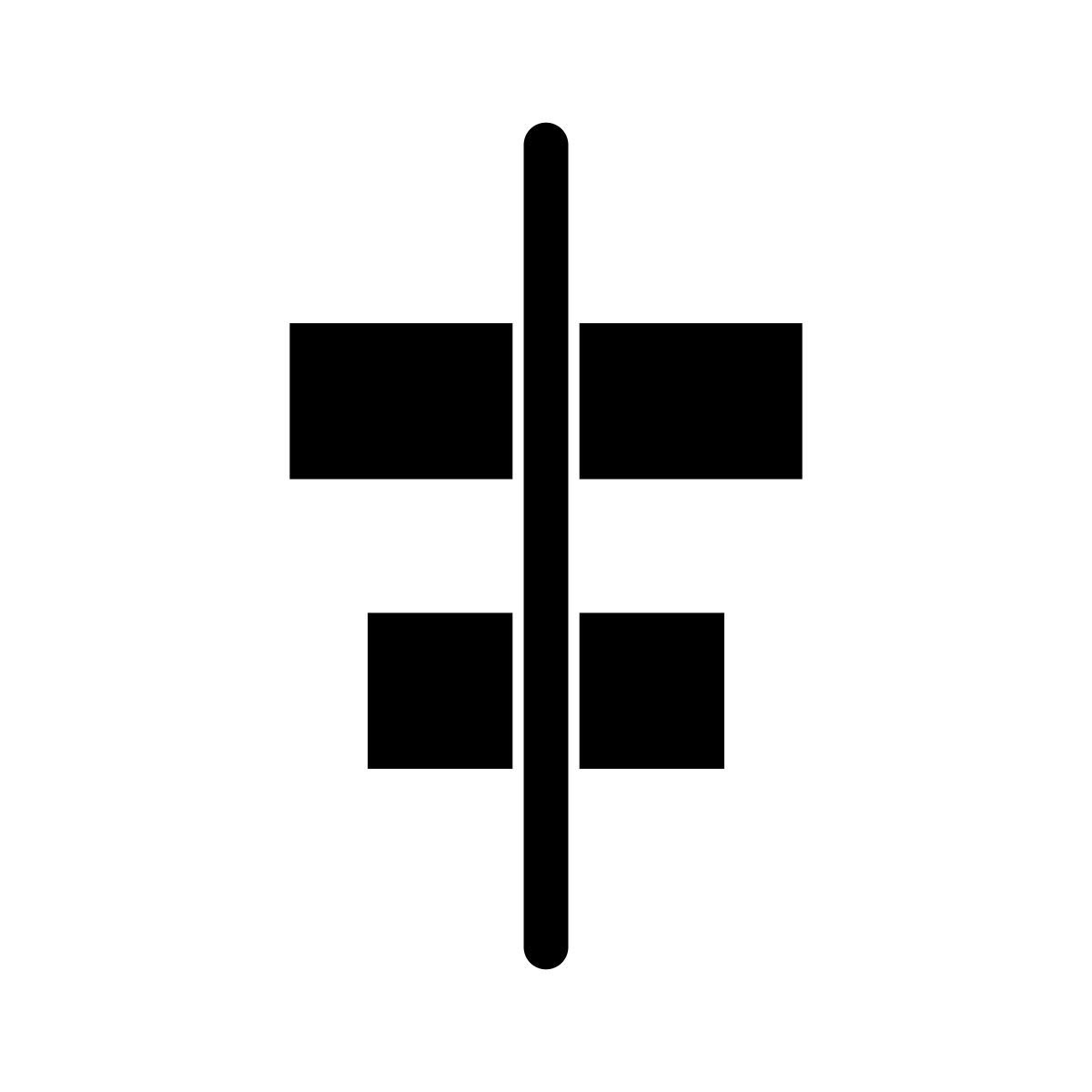 alignement central icon