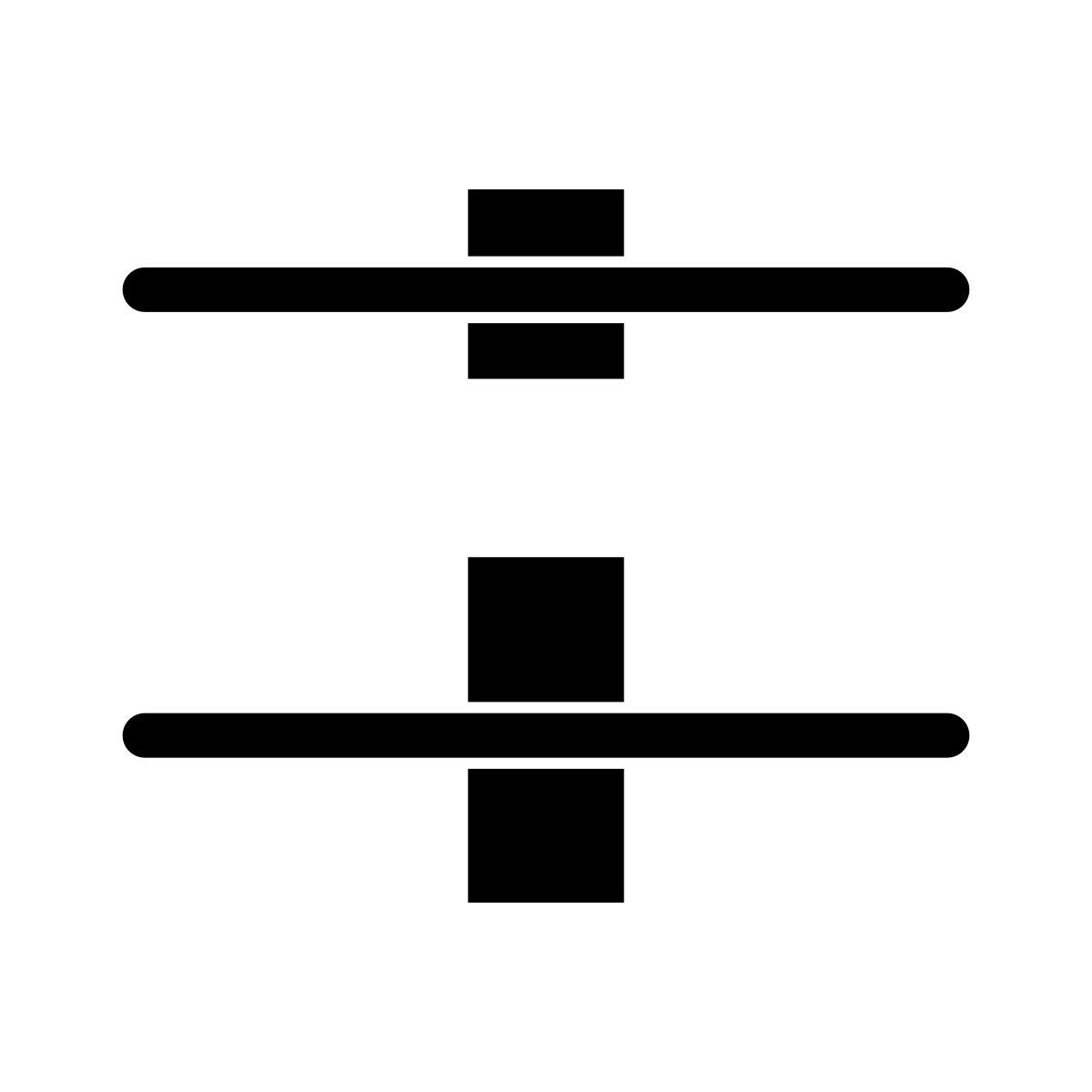 allineamento centrale icon