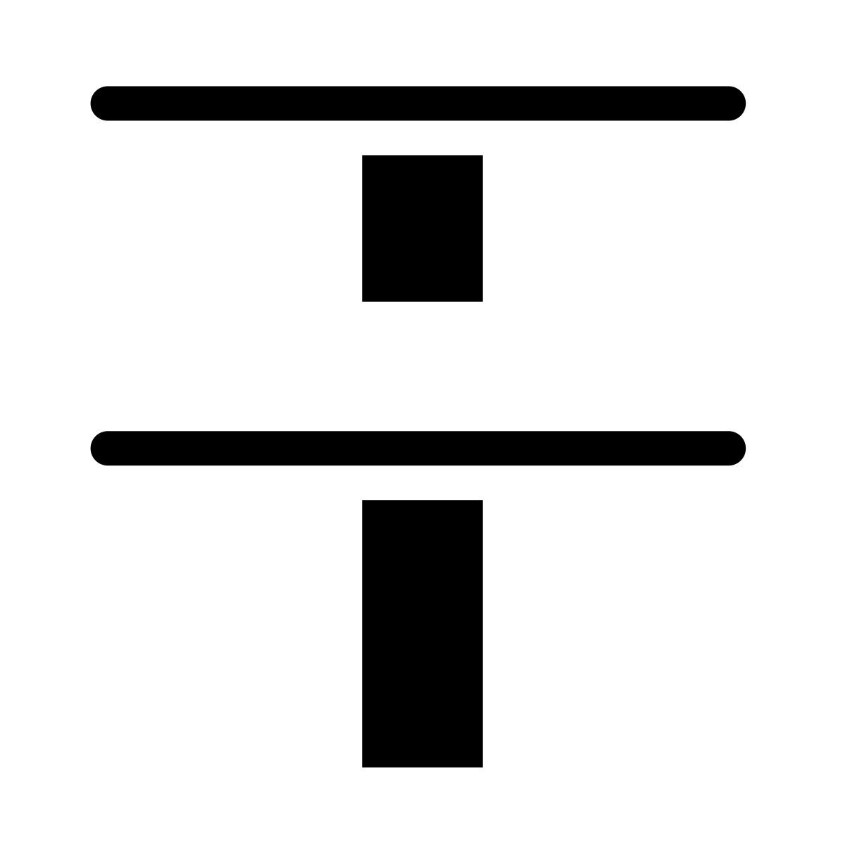 alignement central icon