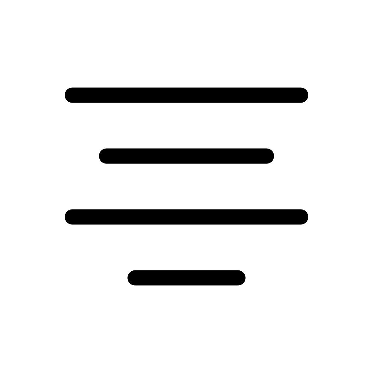 allineamento centrale icon